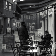 Outside the Café